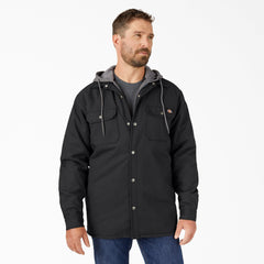 Water Repellent Duck Hooded Shirt Jacket | Dickies