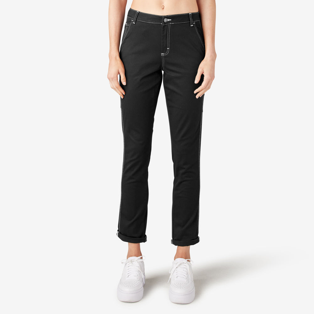 Women's Slim Straight Fit Roll Hem Carpenter Pants | Dickies